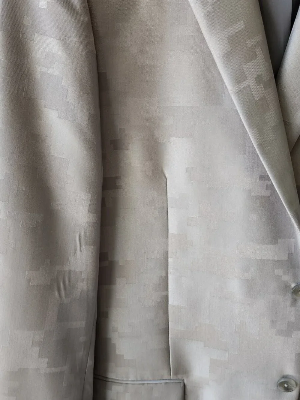Jos. A. Bank Light Tan Digital Camo Sport Coat Blazer